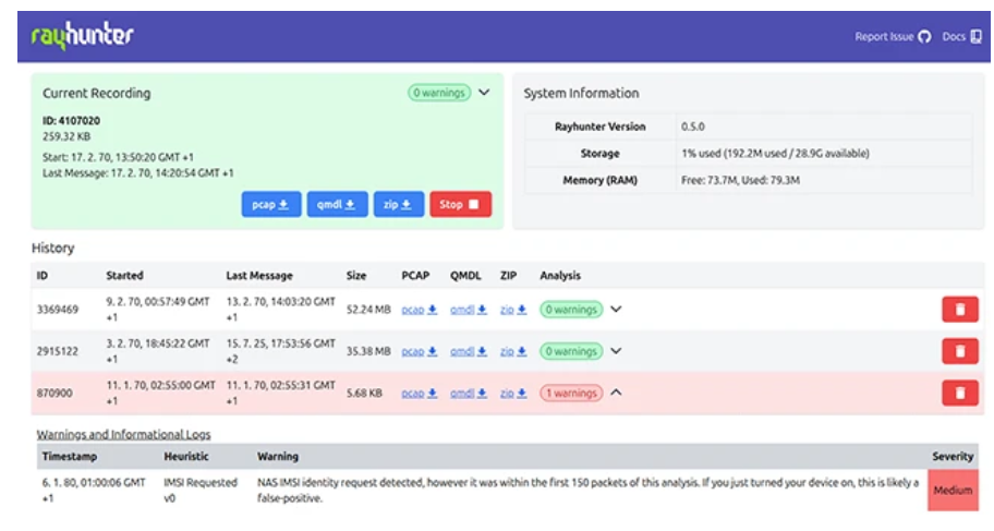 Rayhunter：EFF 發布開源工具來偵測蜂巢間諜活動